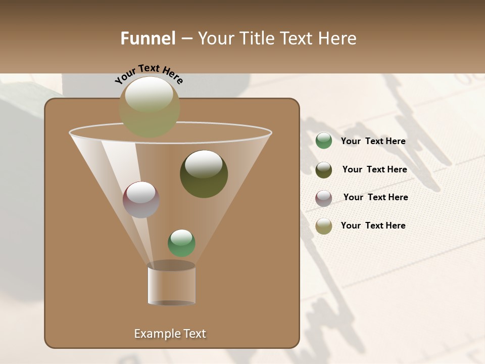 A Wooden Block On Top Of A Chart PowerPoint Template