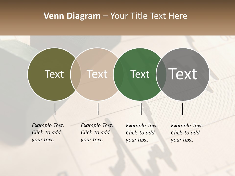 A Wooden Block On Top Of A Chart PowerPoint Template