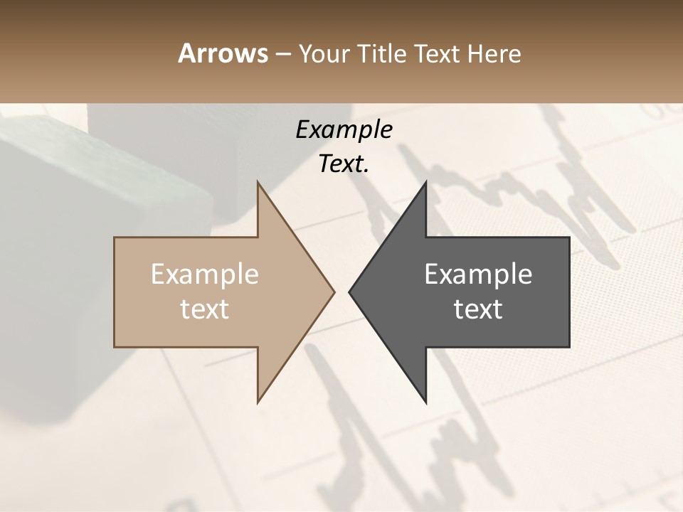 A Wooden Block On Top Of A Chart PowerPoint Template