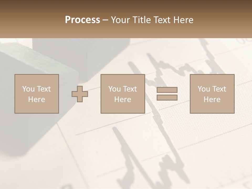 A Wooden Block On Top Of A Chart PowerPoint Template