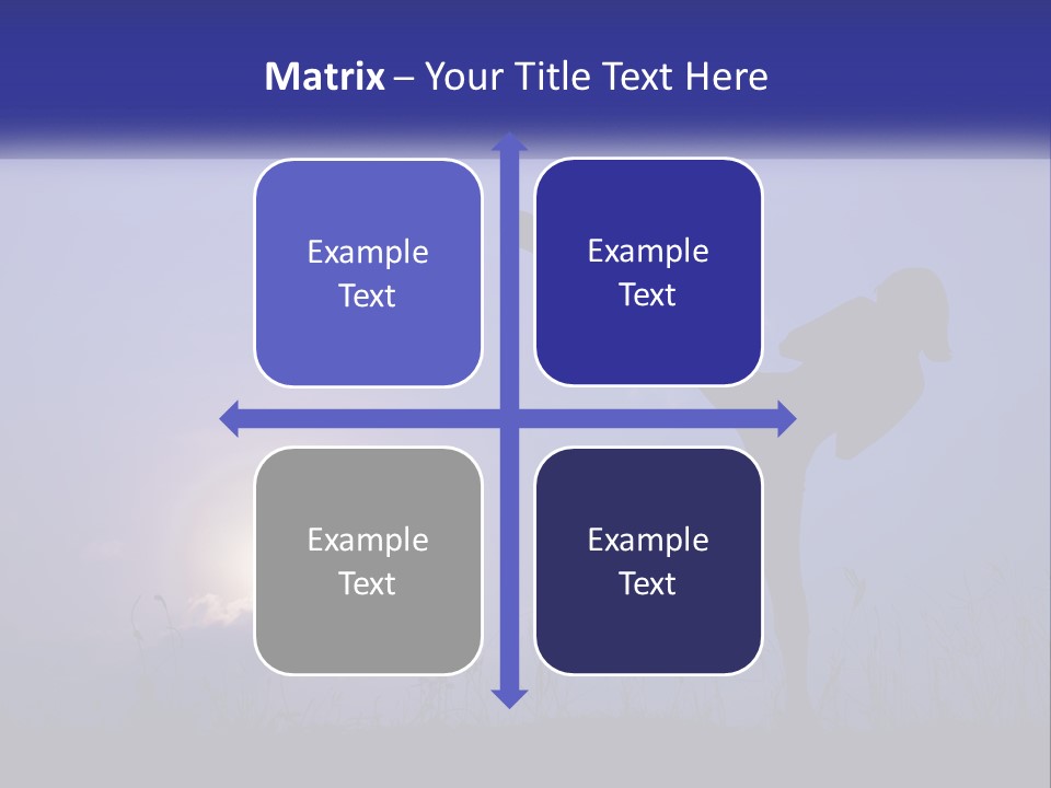 A Silhouette Of A Person Doing A Karate Kick PowerPoint Template