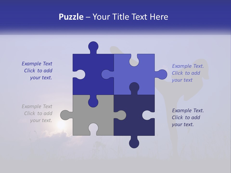 A Silhouette Of A Person Doing A Karate Kick PowerPoint Template