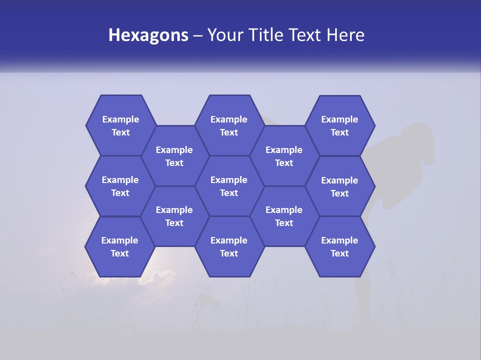 A Silhouette Of A Person Doing A Karate Kick PowerPoint Template