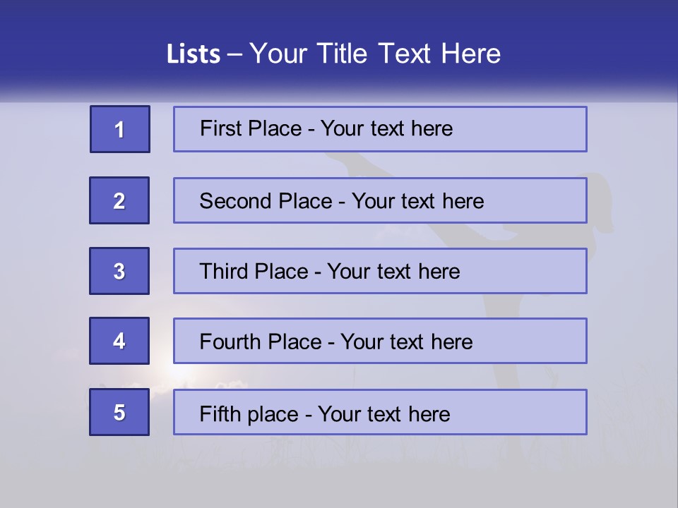 A Silhouette Of A Person Doing A Karate Kick PowerPoint Template