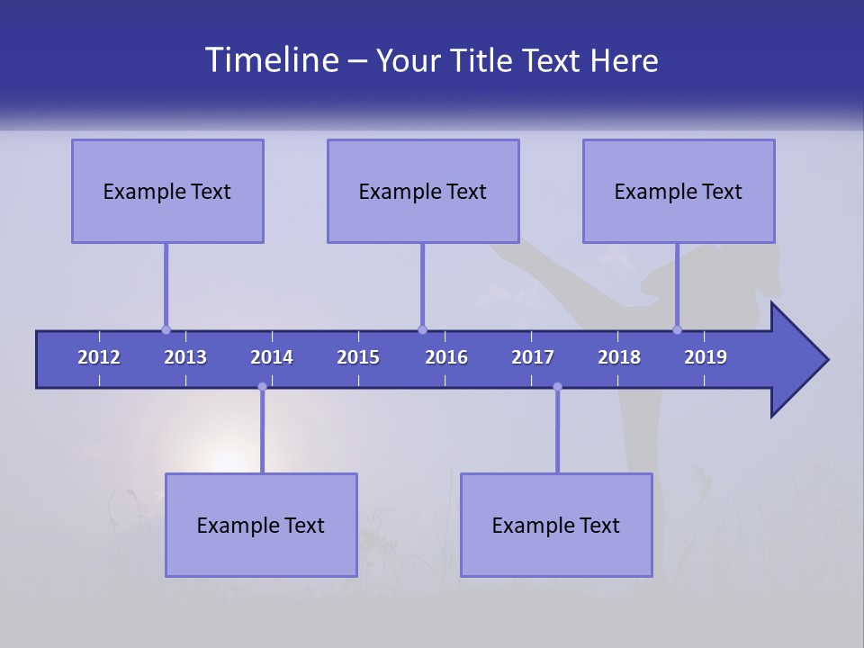 A Silhouette Of A Person Doing A Karate Kick PowerPoint Template