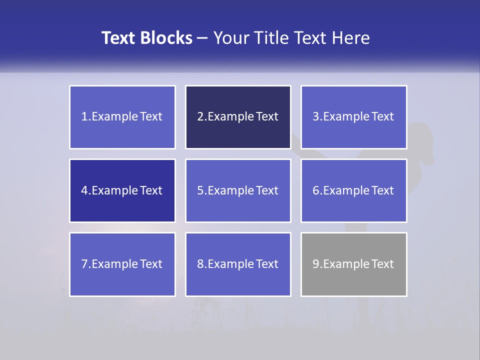 A Silhouette Of A Person Doing A Karate Kick PowerPoint Template