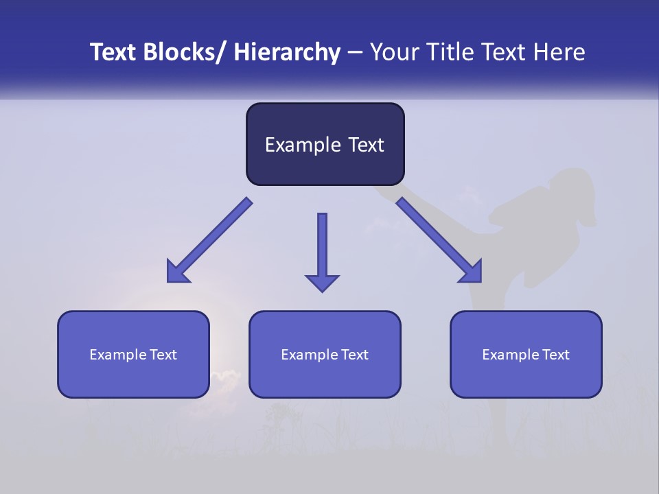 A Silhouette Of A Person Doing A Karate Kick PowerPoint Template