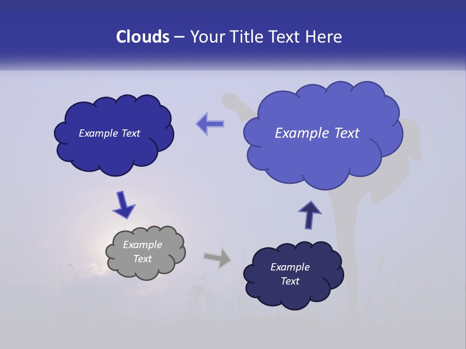 A Silhouette Of A Person Doing A Karate Kick PowerPoint Template