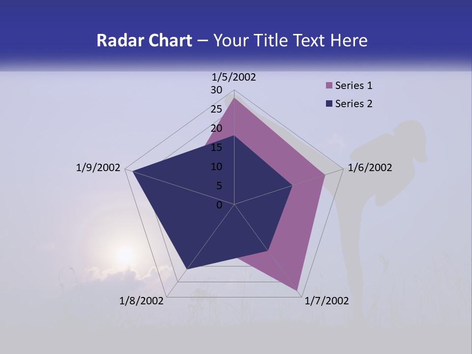 A Silhouette Of A Person Doing A Karate Kick PowerPoint Template