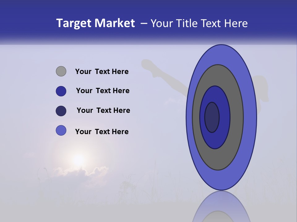 A Silhouette Of A Person Doing A Karate Kick PowerPoint Template