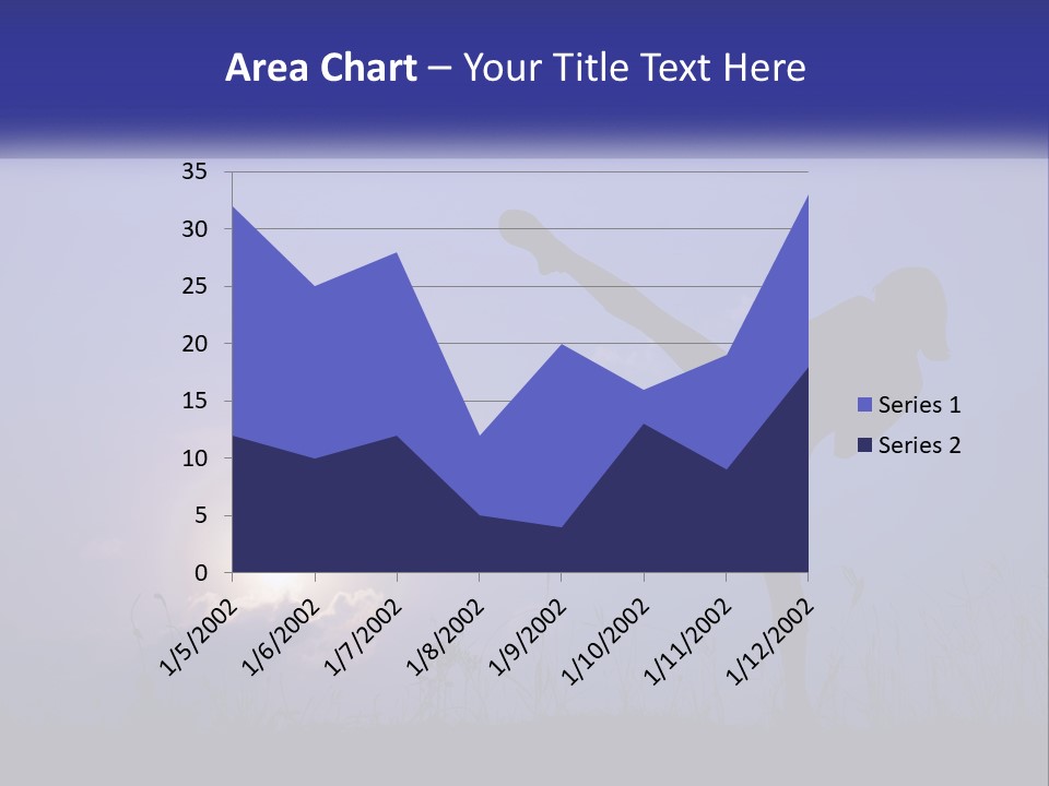A Silhouette Of A Person Doing A Karate Kick PowerPoint Template