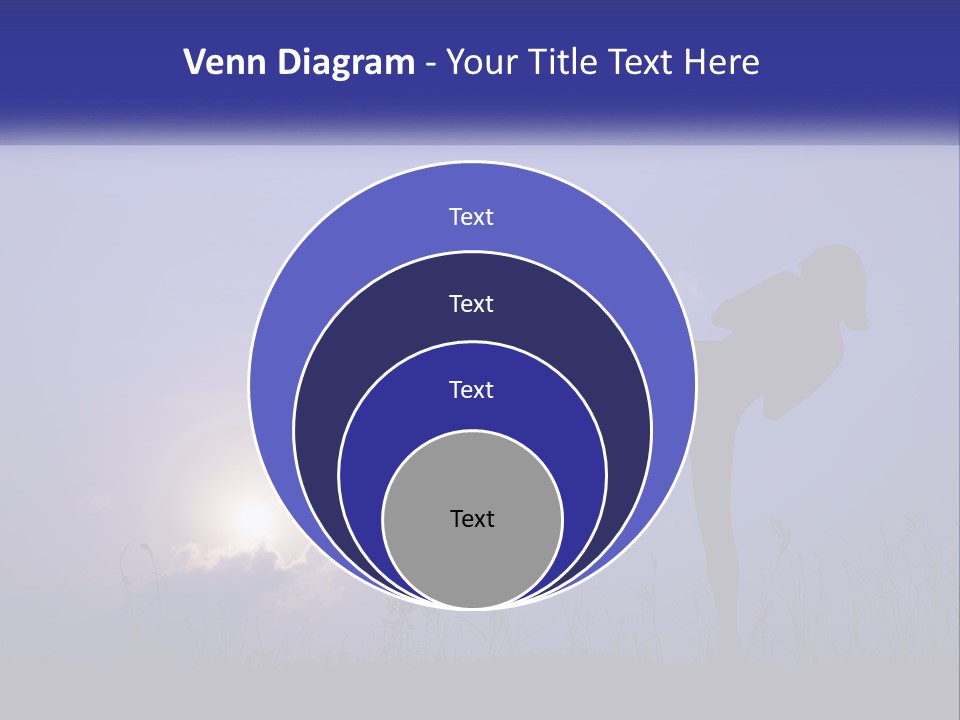 A Silhouette Of A Person Doing A Karate Kick PowerPoint Template