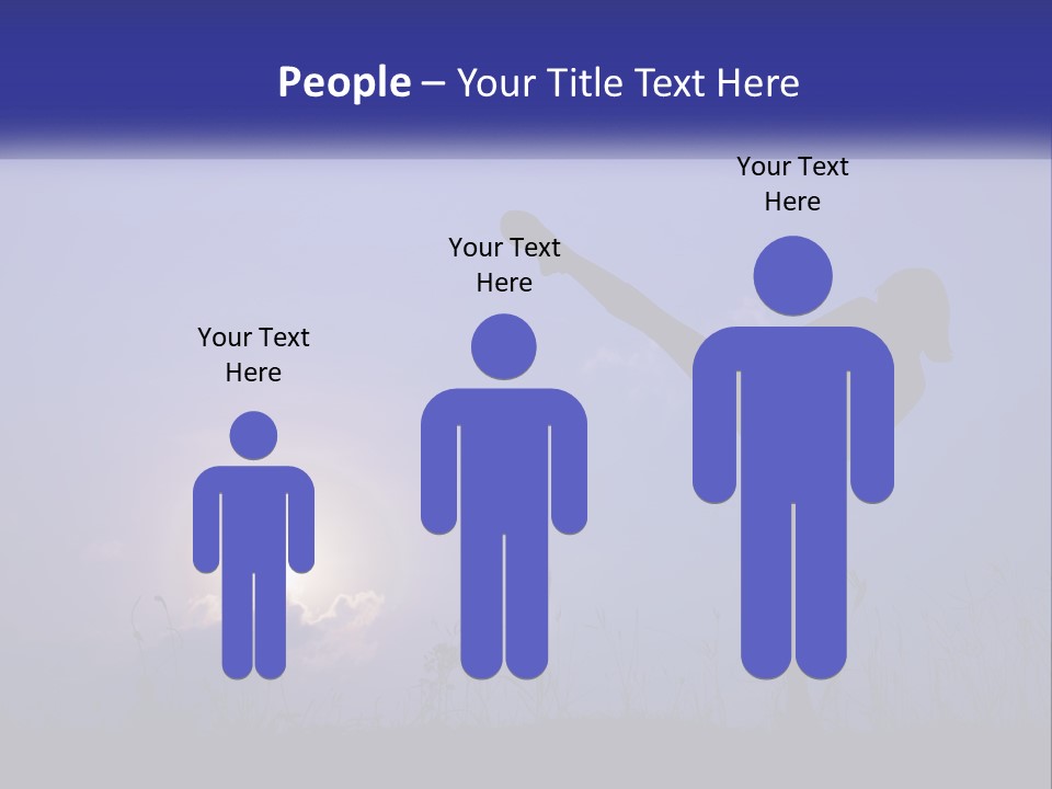 A Silhouette Of A Person Doing A Karate Kick PowerPoint Template