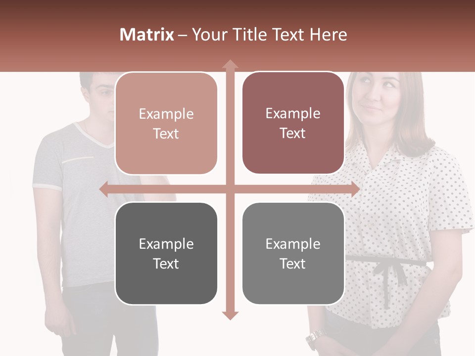 A Man And A Woman Standing Next To Each Other PowerPoint Template
