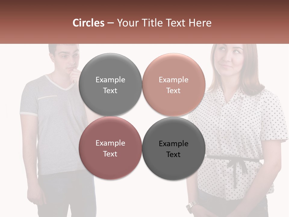 A Man And A Woman Standing Next To Each Other PowerPoint Template