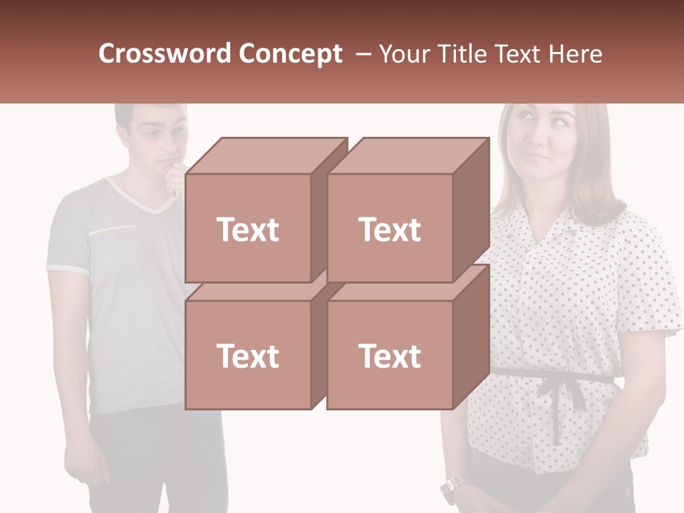 A Man And A Woman Standing Next To Each Other PowerPoint Template