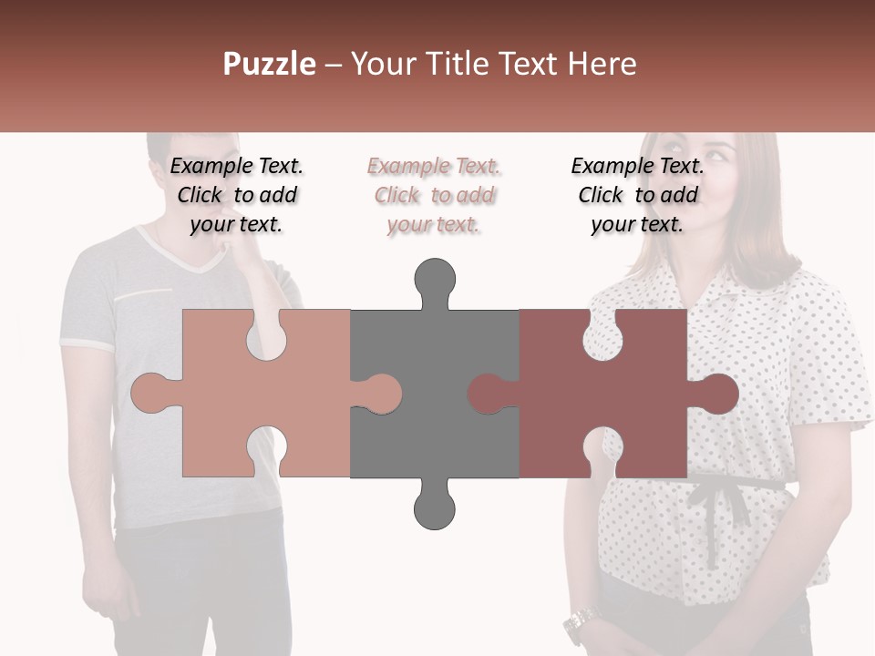 A Man And A Woman Standing Next To Each Other PowerPoint Template