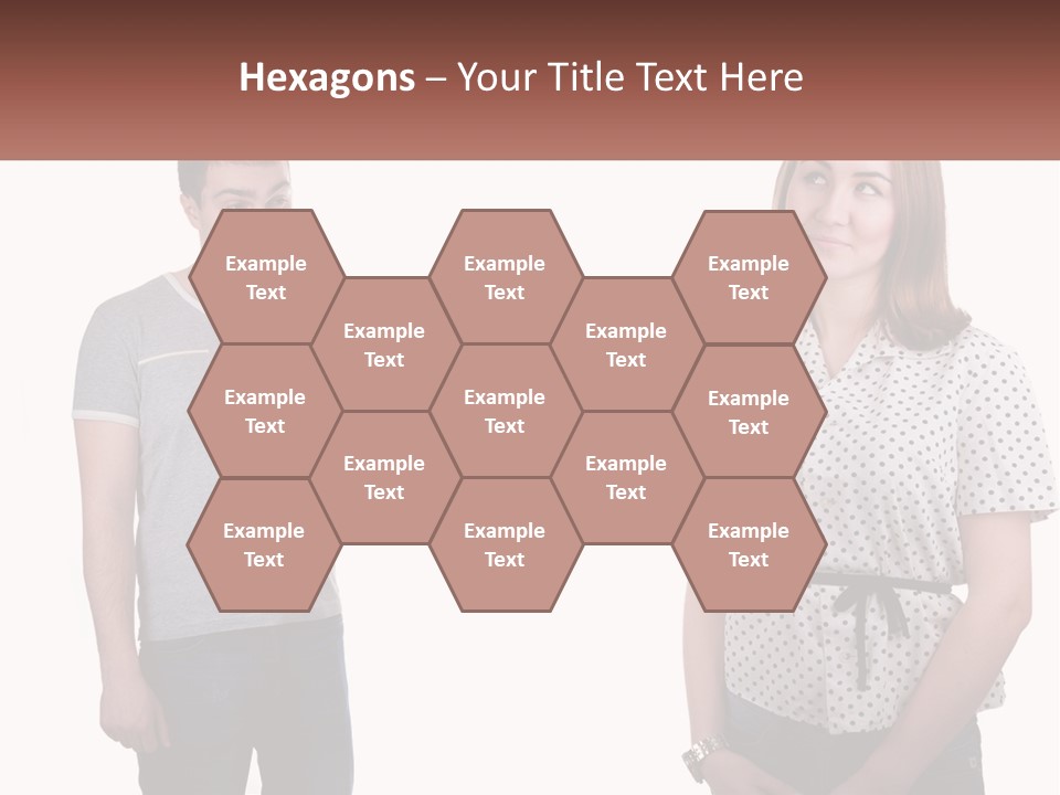 A Man And A Woman Standing Next To Each Other PowerPoint Template