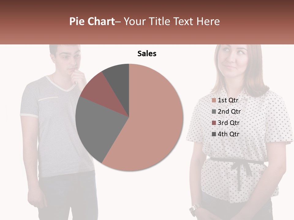 A Man And A Woman Standing Next To Each Other PowerPoint Template