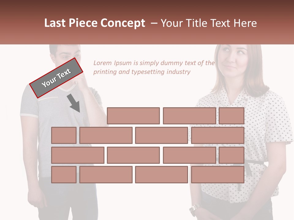 A Man And A Woman Standing Next To Each Other PowerPoint Template