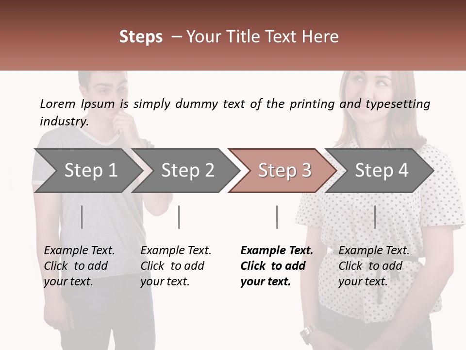A Man And A Woman Standing Next To Each Other PowerPoint Template