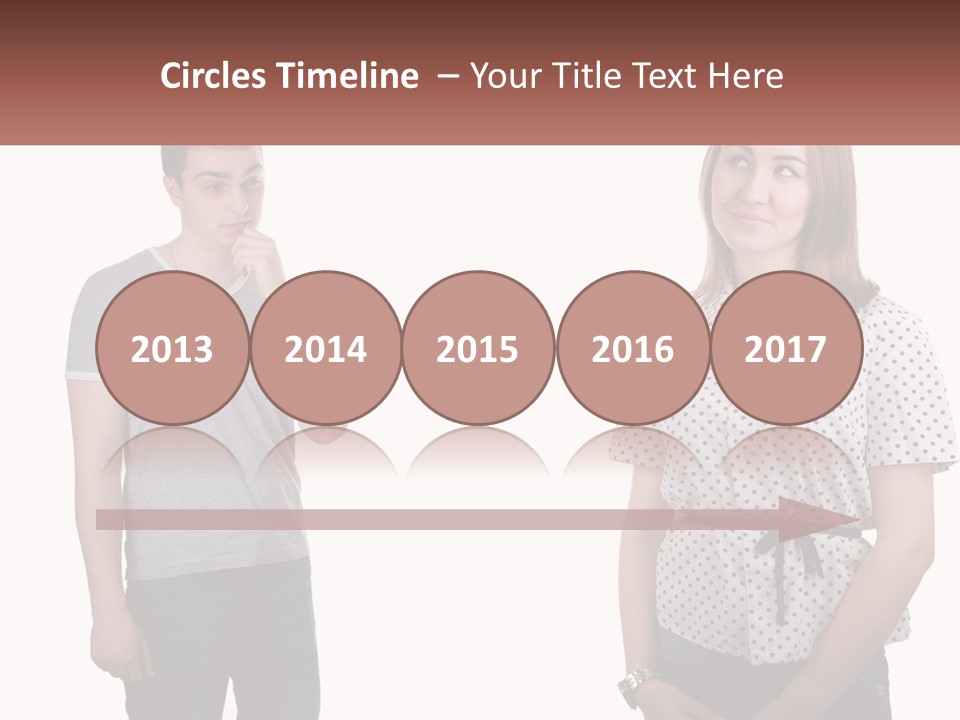 A Man And A Woman Standing Next To Each Other PowerPoint Template