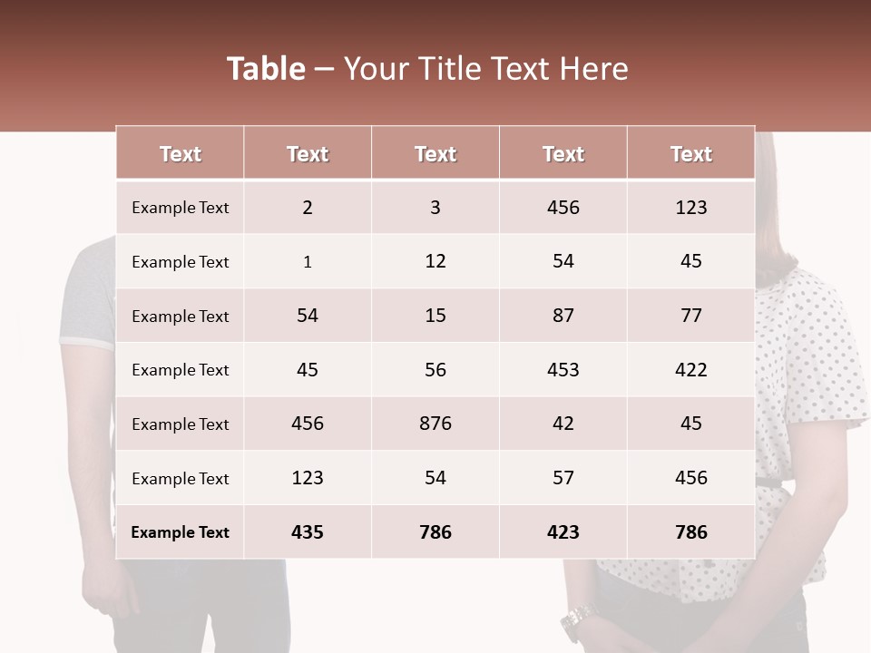 A Man And A Woman Standing Next To Each Other PowerPoint Template