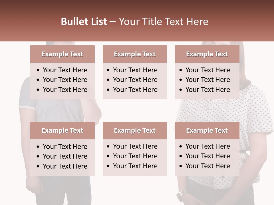 A Man And A Woman Standing Next To Each Other PowerPoint Template