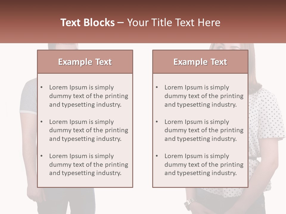 A Man And A Woman Standing Next To Each Other PowerPoint Template