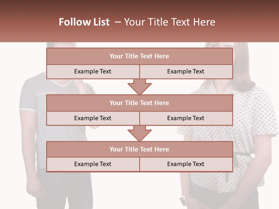 A Man And A Woman Standing Next To Each Other PowerPoint Template