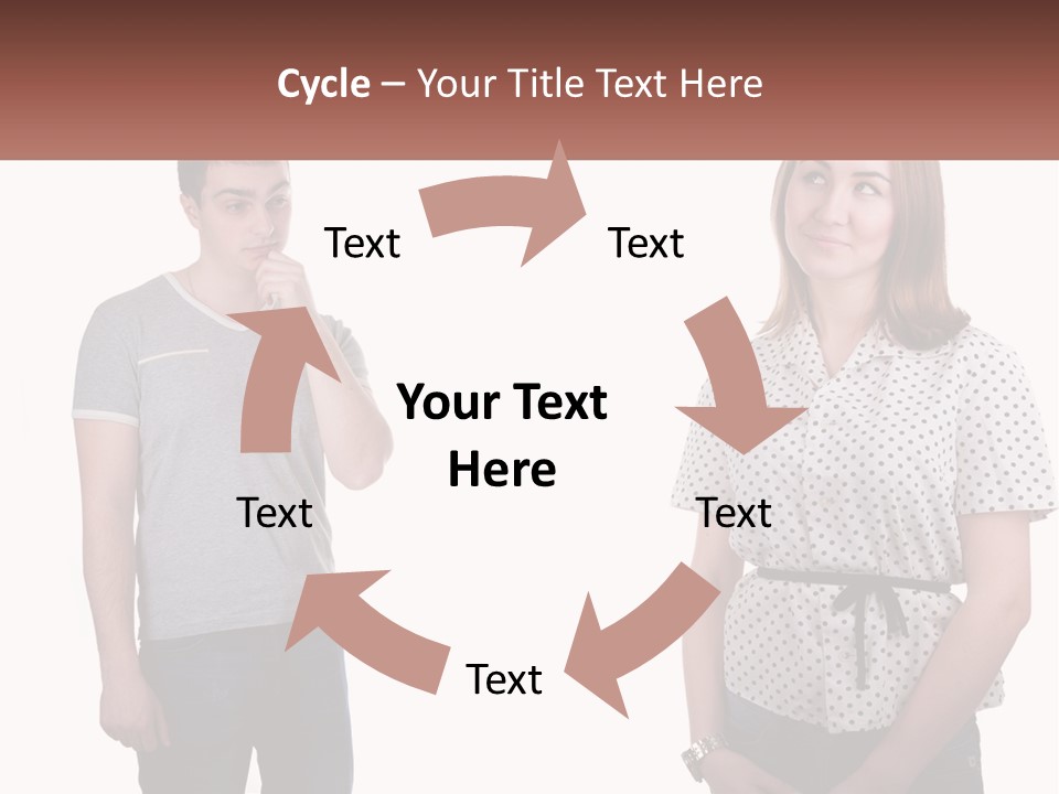 A Man And A Woman Standing Next To Each Other PowerPoint Template