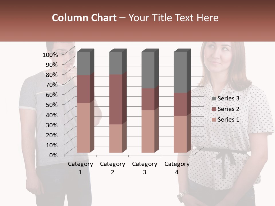 A Man And A Woman Standing Next To Each Other PowerPoint Template