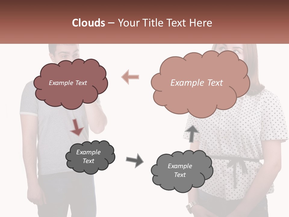 A Man And A Woman Standing Next To Each Other PowerPoint Template