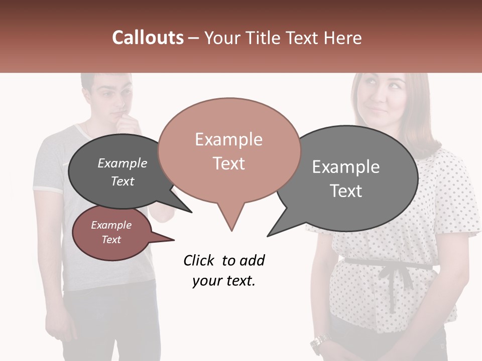 A Man And A Woman Standing Next To Each Other PowerPoint Template