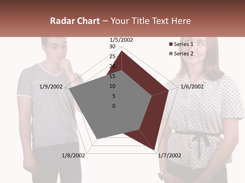 A Man And A Woman Standing Next To Each Other PowerPoint Template