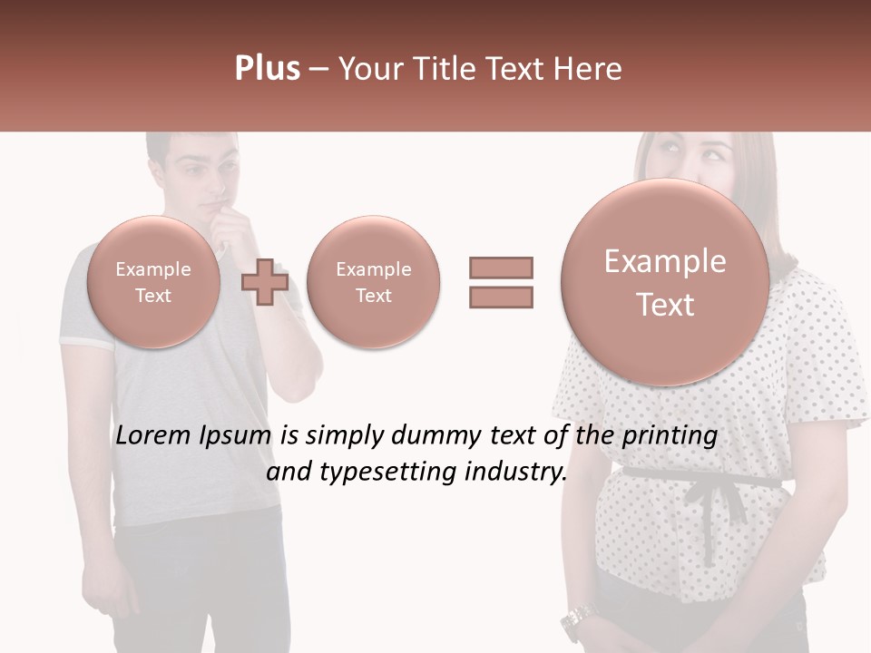 A Man And A Woman Standing Next To Each Other PowerPoint Template