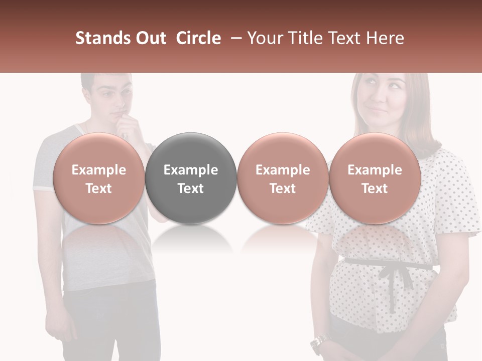 A Man And A Woman Standing Next To Each Other PowerPoint Template