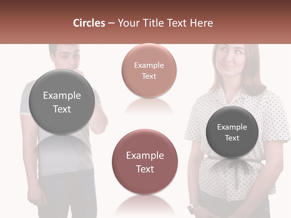 A Man And A Woman Standing Next To Each Other PowerPoint Template