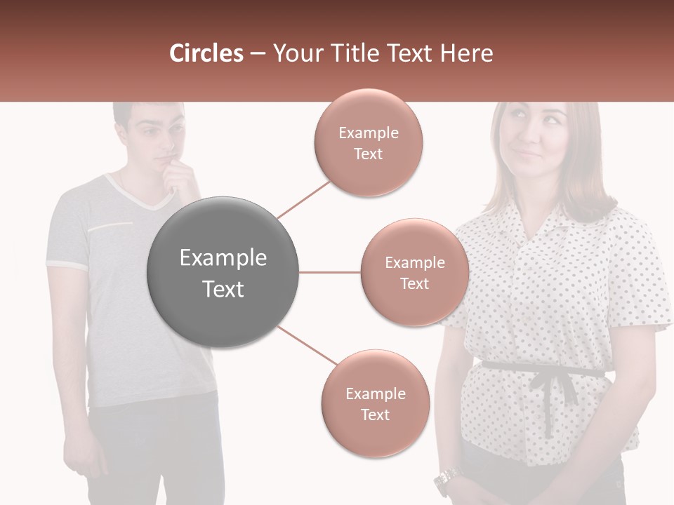 A Man And A Woman Standing Next To Each Other PowerPoint Template