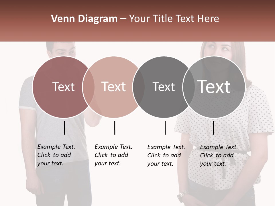 A Man And A Woman Standing Next To Each Other PowerPoint Template
