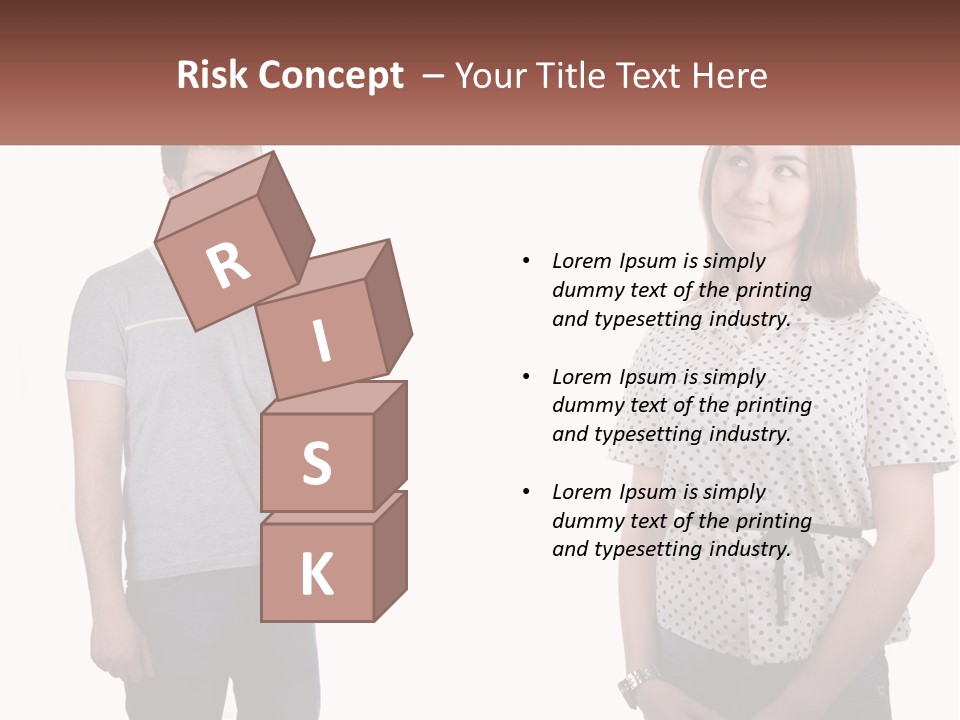 A Man And A Woman Standing Next To Each Other PowerPoint Template