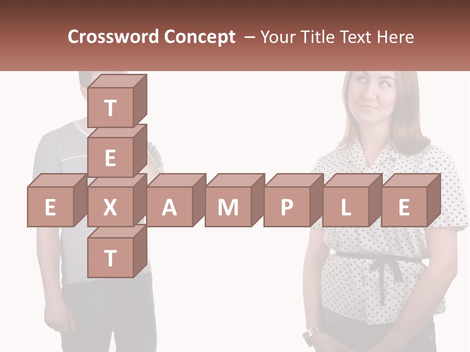 A Man And A Woman Standing Next To Each Other PowerPoint Template
