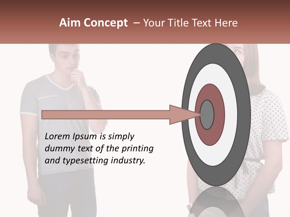 A Man And A Woman Standing Next To Each Other PowerPoint Template