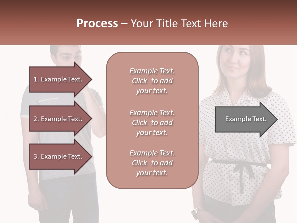 A Man And A Woman Standing Next To Each Other PowerPoint Template