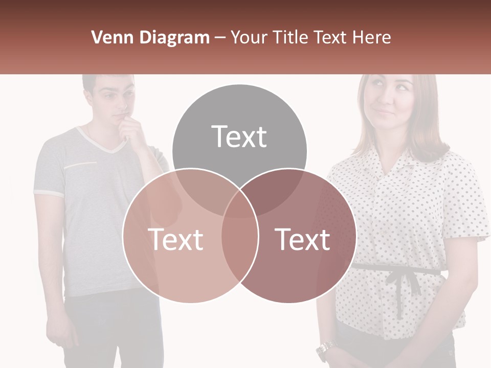 A Man And A Woman Standing Next To Each Other PowerPoint Template