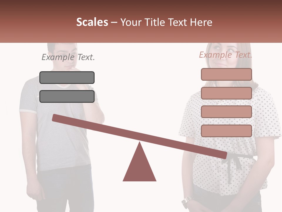 A Man And A Woman Standing Next To Each Other PowerPoint Template