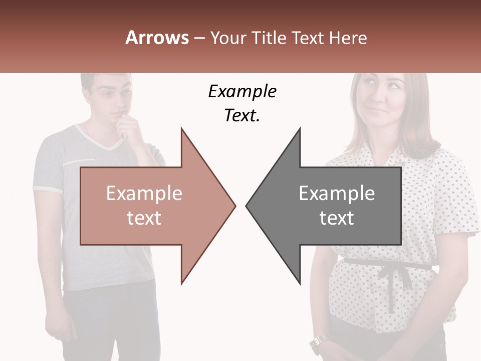 A Man And A Woman Standing Next To Each Other PowerPoint Template
