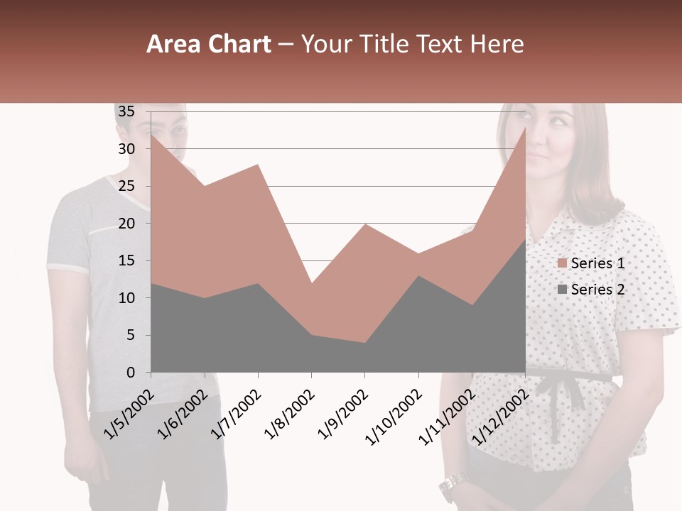 A Man And A Woman Standing Next To Each Other PowerPoint Template