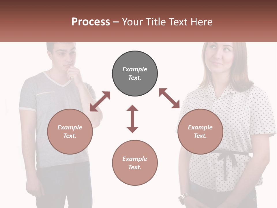 A Man And A Woman Standing Next To Each Other PowerPoint Template