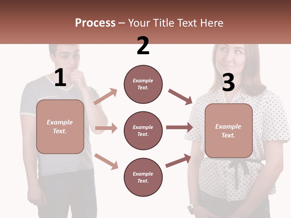 A Man And A Woman Standing Next To Each Other PowerPoint Template